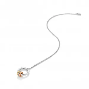 Hot Diamonds Trio Barrel Gold Plated Sterling Silver Pendant D