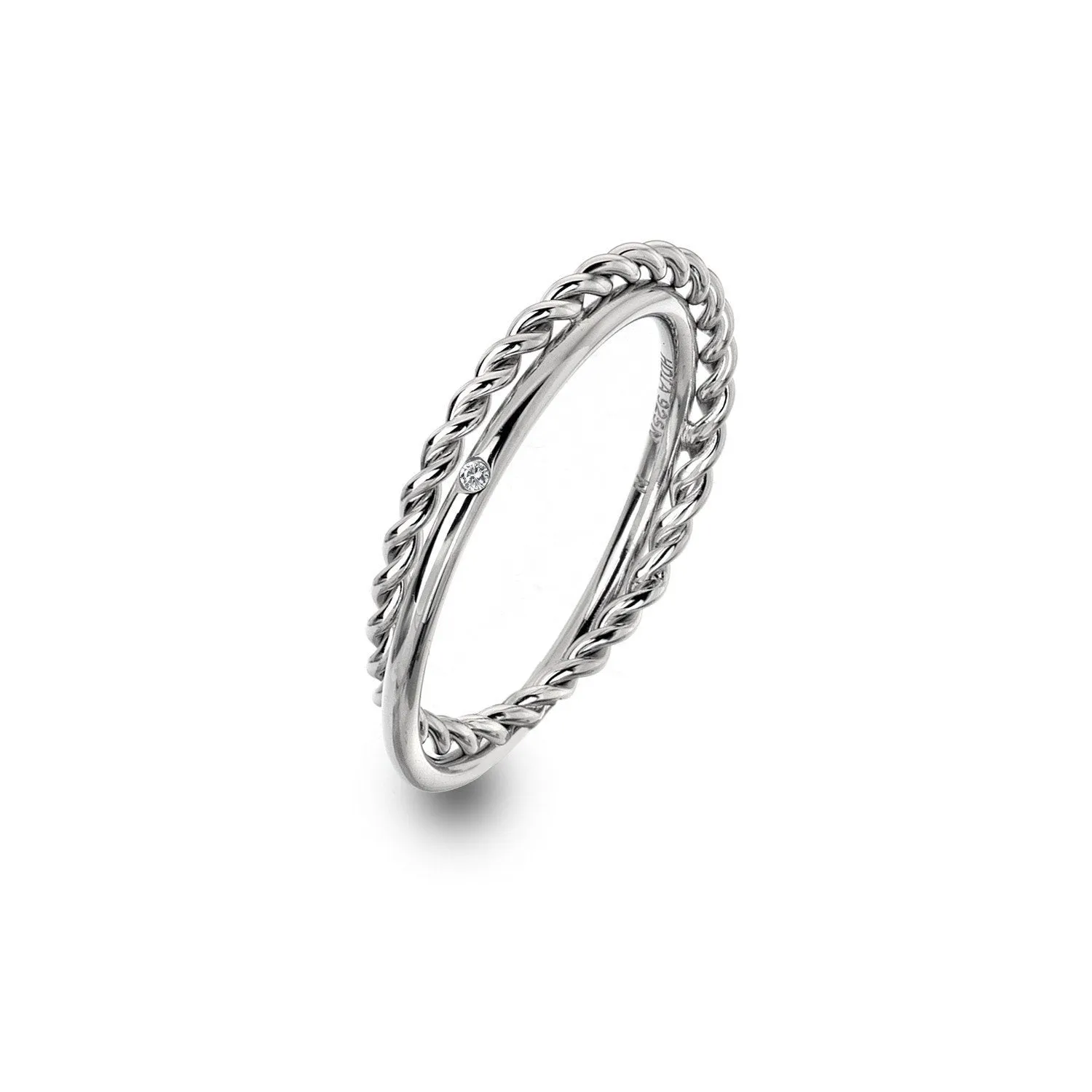 Hot Diamonds Unity Sterling Silver Diamond Circle Ring