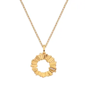 Hot Diamonds x Jac Jossa Believe Gold Plated Sterling Silver Small Pendant