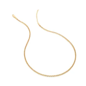 Hot Diamonds x Jac Jossa Embrace Gold Plated Sterling Silver Statement Belcher Chain Necklace 40 - 45cm