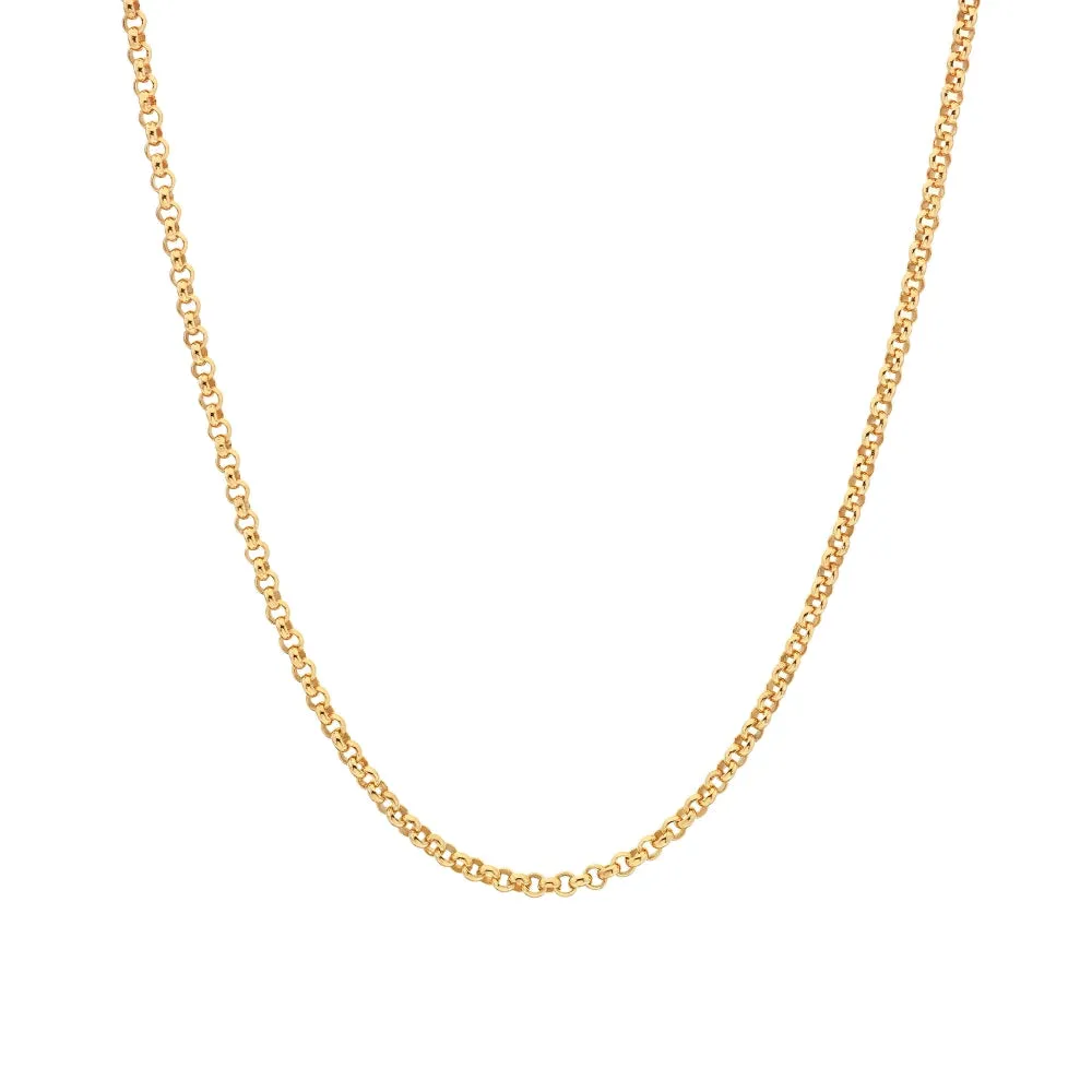 Hot Diamonds x Jac Jossa Embrace Gold Plated Sterling Silver Statement Belcher Chain Necklace 40 - 45cm