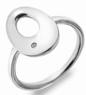 Hot Diamonds Emerge Sterling Silver Open Oval Ring