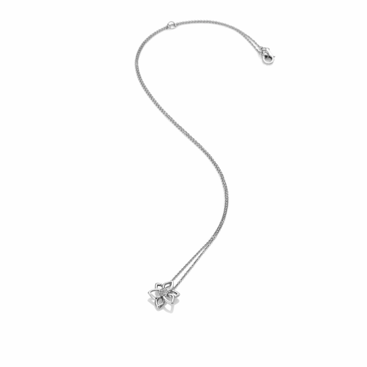 Hot Diamonds Floret 9ct White Gold Pendant