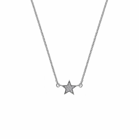 Hot Diamonds Glint 9ct White Gold Necklace