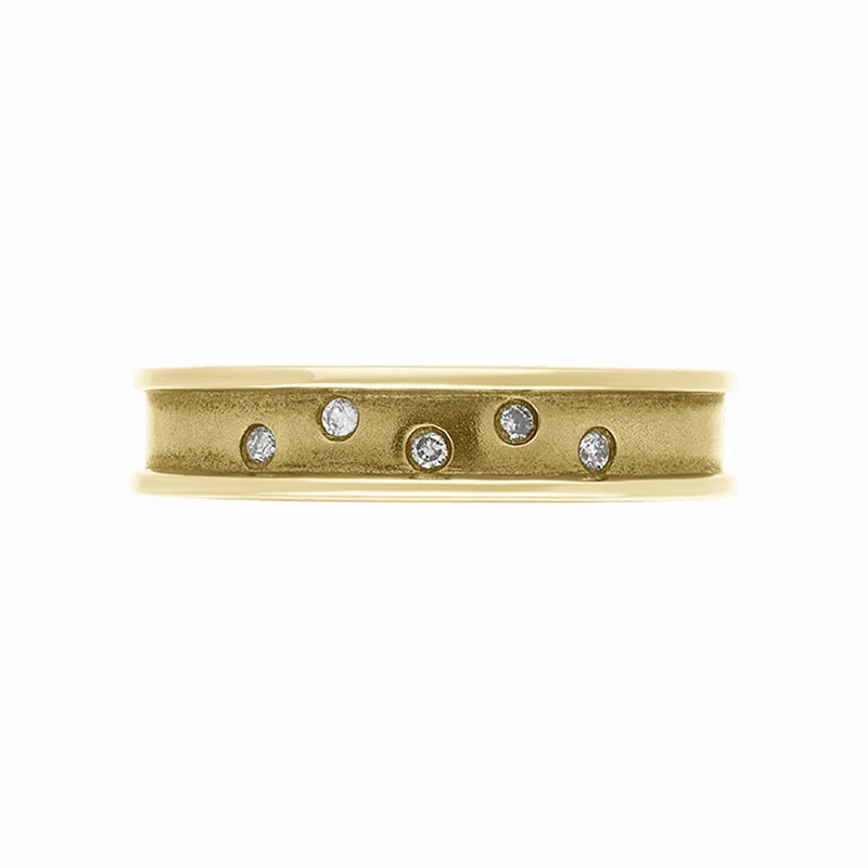 Hot Diamonds Gold Concave Ring D