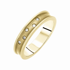 Hot Diamonds Gold Concave Ring D
