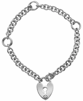 Hot Diamonds Love Sterling Silver Love Lock Bracelet