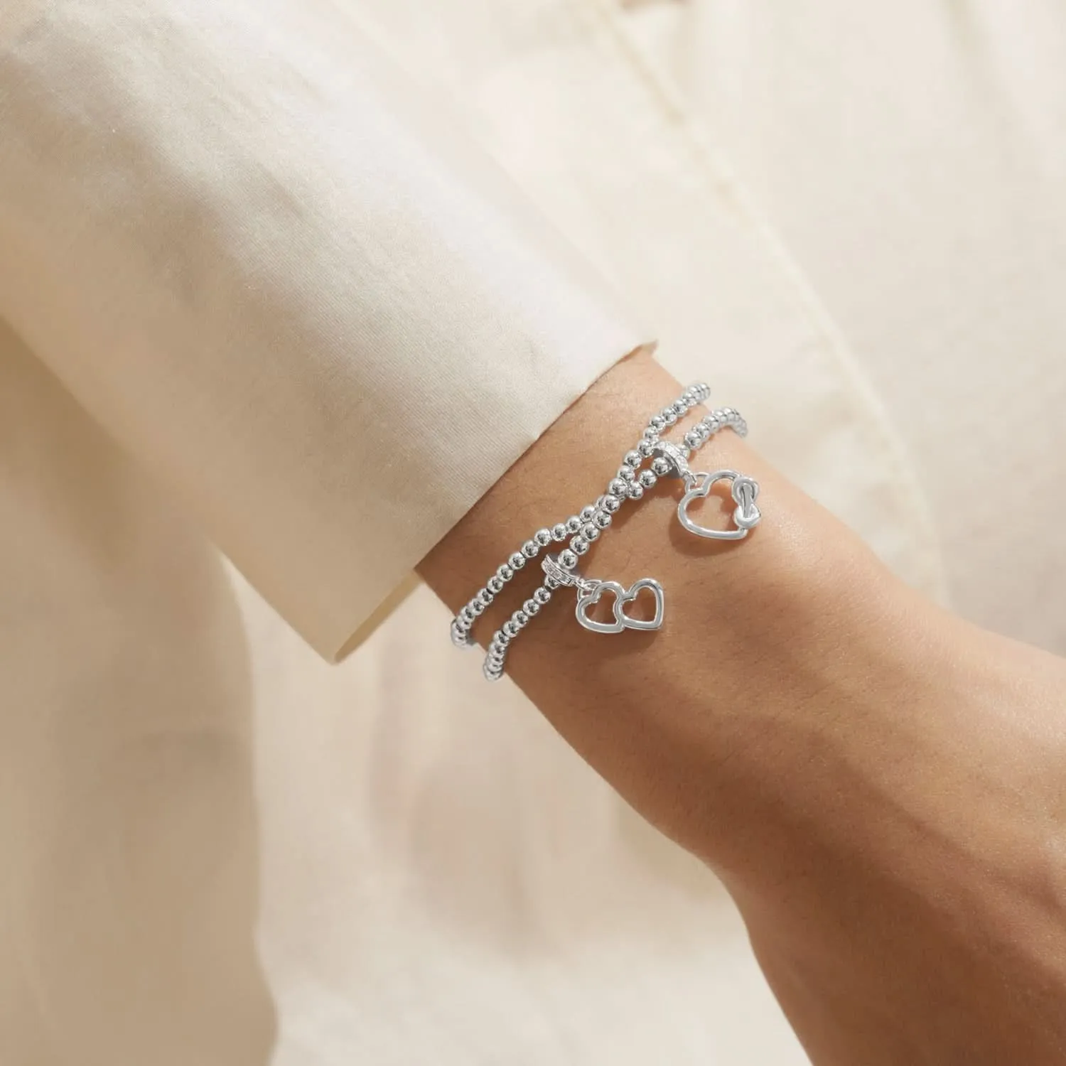 Infinity Forever Friends Silver Plated Linked Bracelet 8291