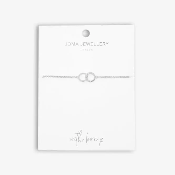 Infinity Links Circle Silver 19cm Adjustable Bracelet 5369