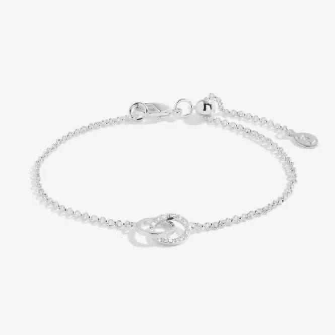 Infinity Links Circle Silver 19cm Adjustable Bracelet 5369