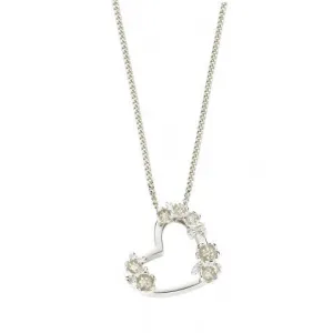 Karen Walker Botanical Heart Pendant, Small - Silver