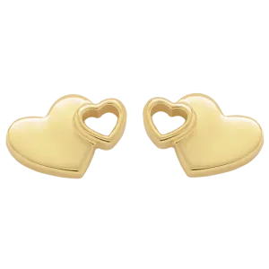 Karen Walker Exploding Heart Studs - 9ct Gold