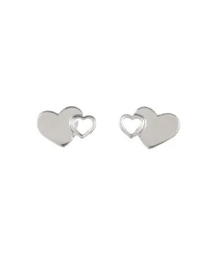 Karen Walker - Exploding Heart Studs Silver