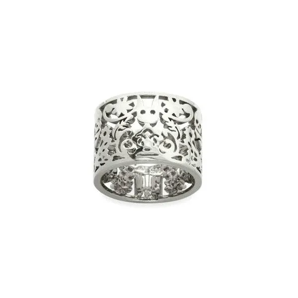 Karen Walker Filigree Band, Wide - Silver