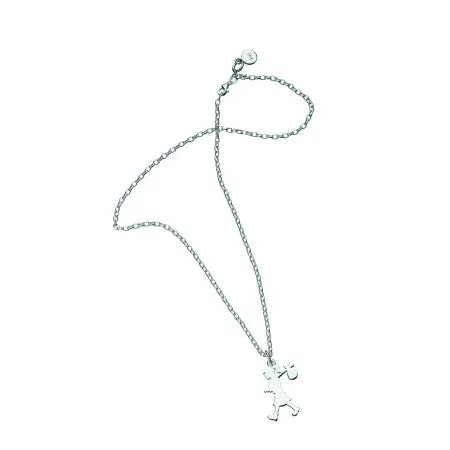 Karen Walker Large Runaway Girl Pendant - Silver, 60cm