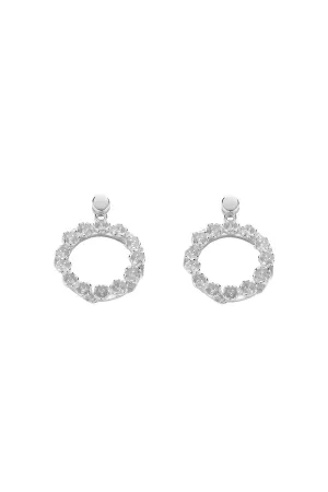 Karen Walker League Earrings - Silver