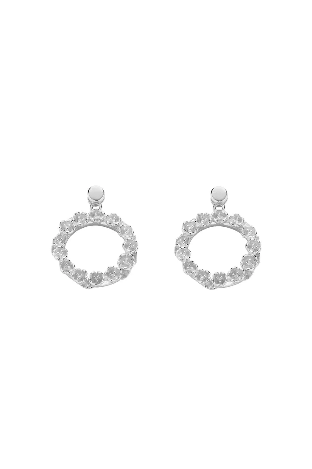 Karen Walker League Earrings - Silver