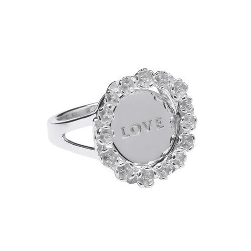 Karen Walker Love/Hate Mood Ring - Silver