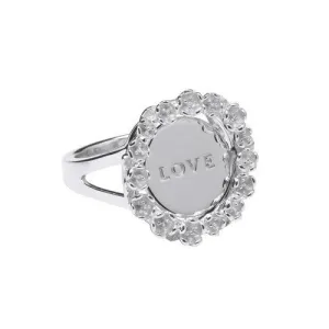 Karen Walker Love/Hate Mood Ring - Silver