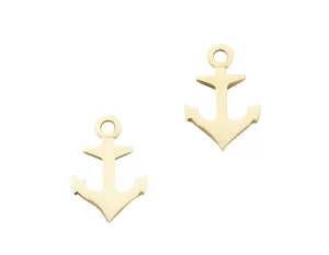 Karen Walker Mini Anchor Studs - 9ct Gold