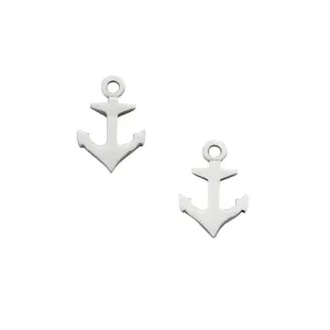 Karen Walker Mini Anchor Studs - Silver