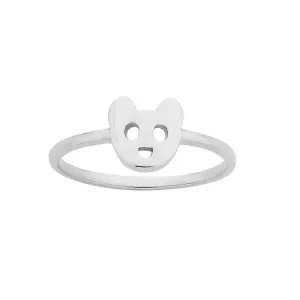 Karen Walker Mini Bear Ring - Silver