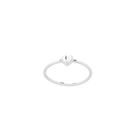 Karen Walker Mini Broken Heart Ring - Silver