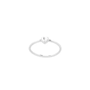 Karen Walker Mini Broken Heart Ring - Silver