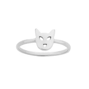 Karen Walker Mini Cat Ring - Silver