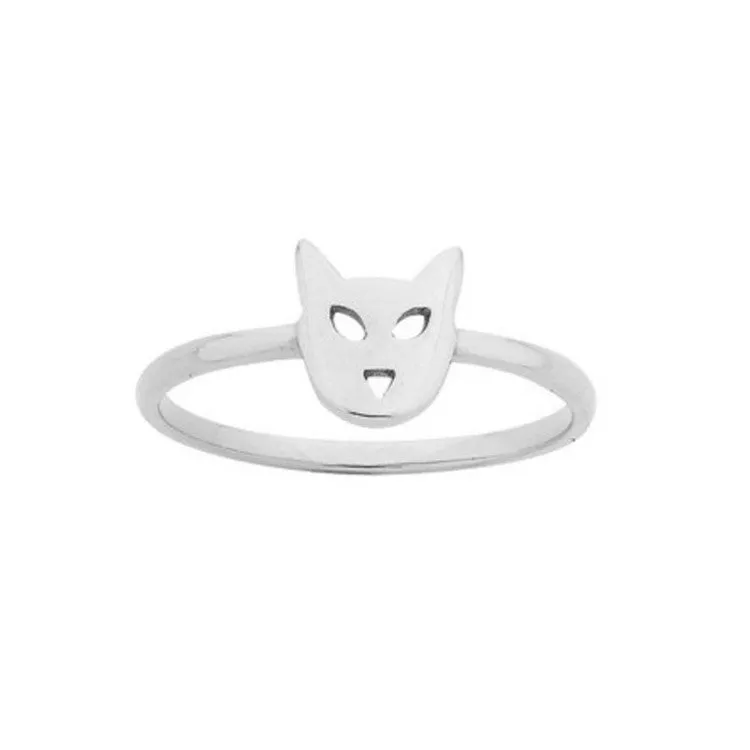 Karen Walker Mini Cat Ring - Silver