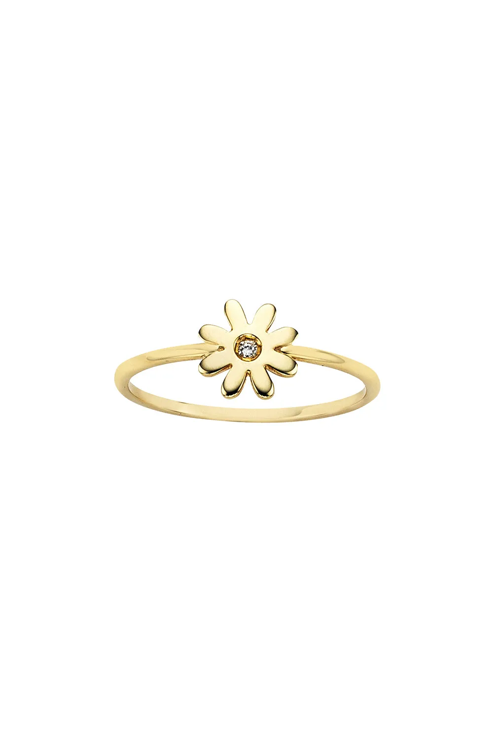 Karen Walker Mini Daisy Ring - 9ct Yellow Gold, Diamond