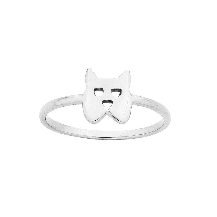 Karen Walker Mini Dog Ring - Silver