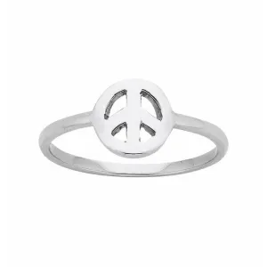 Karen Walker Mini Peace Ring - Silver