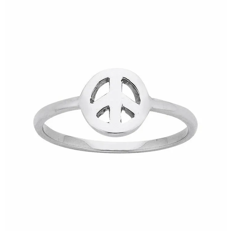 Karen Walker Mini Peace Ring - Silver