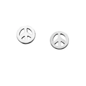 Karen Walker Mini Peace Studs - Silver