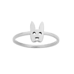 Karen Walker Mini Rabbit Ring - Silver