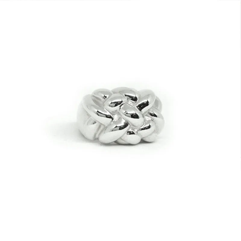 Karen Walker Rope Ring - Silver