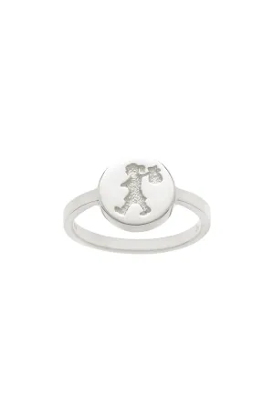 Karen Walker - Runaway Girl Stamp Ring - Silver
