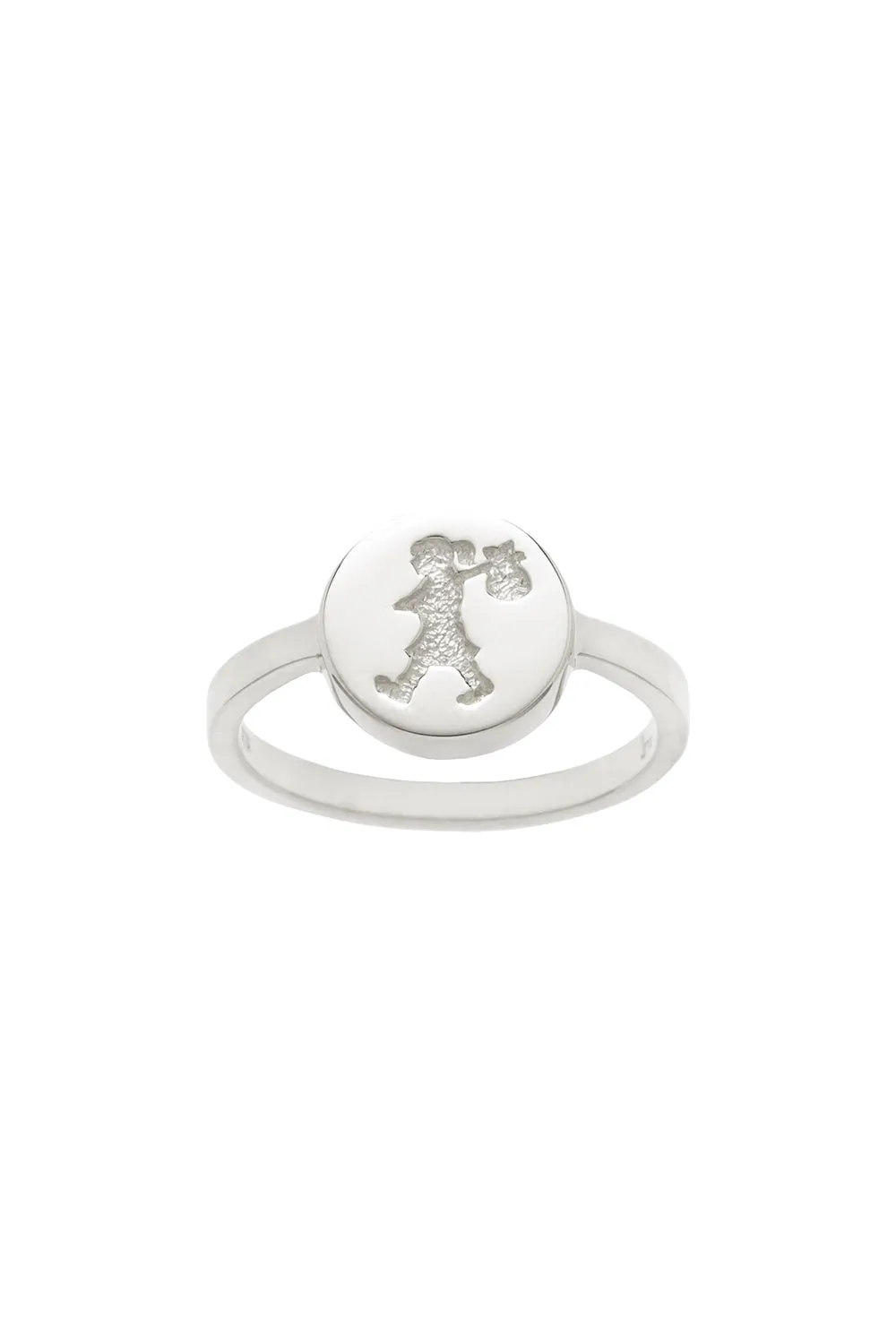 Karen Walker - Runaway Girl Stamp Ring - Silver