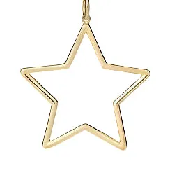 Karen Walker Star Outline Charm - 9ct Gold