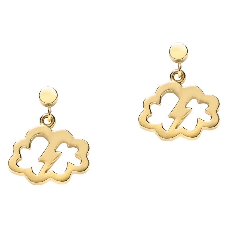 Karen Walker Weather Lightning Bolt Earrings - 9ct Gold