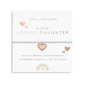 Kids A Little Lovely Daughter Silver Rose Gold Plated Bracelet C767