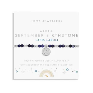 Kids A Little September Birthstone Silver Plated Bracelet C790