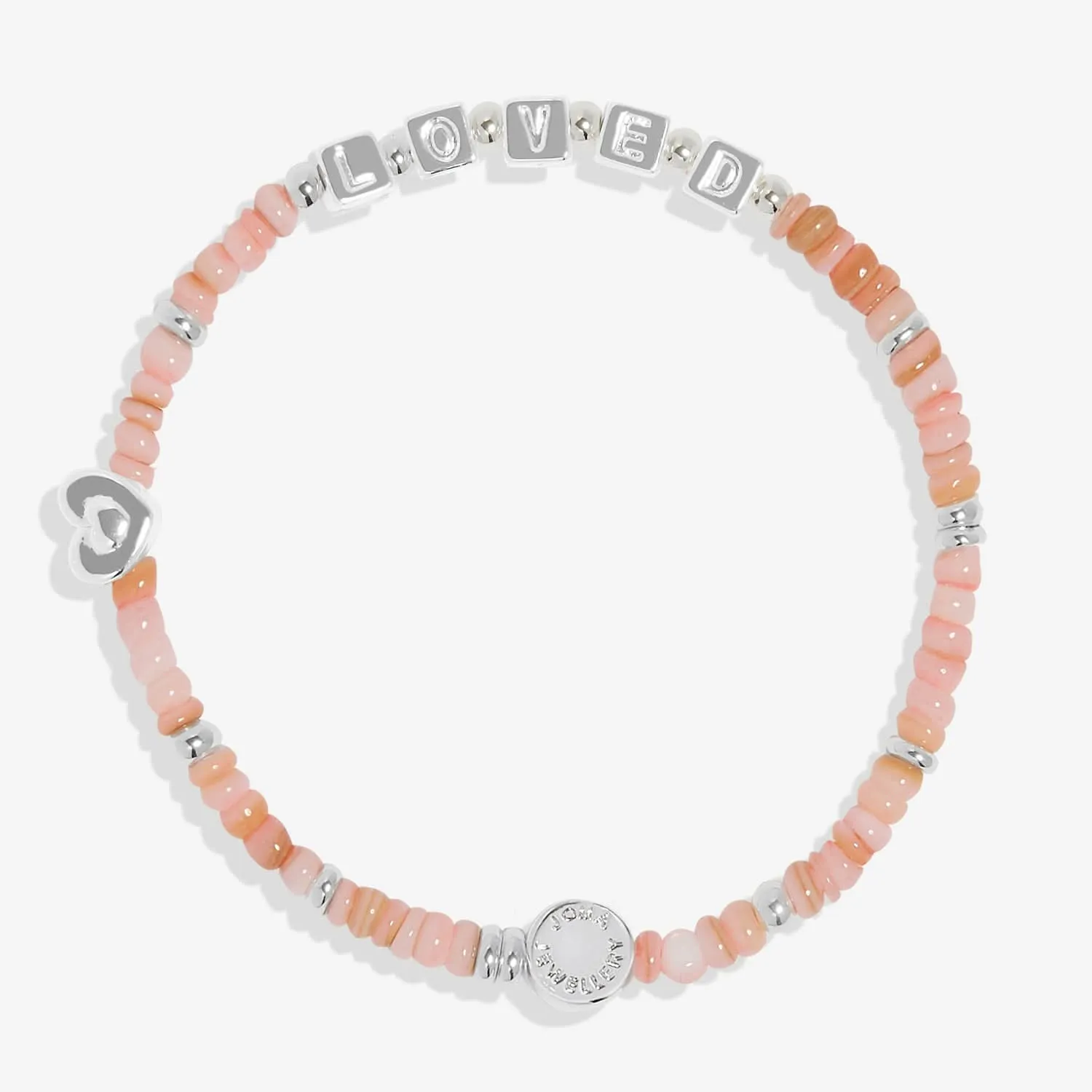 Kids Happy Little Moments You Are Loved Silver Plated Bracelet C738