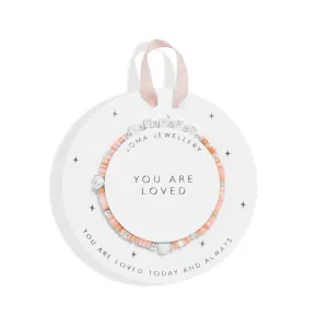 Kids Happy Little Moments You Are Loved Silver Plated Bracelet C738