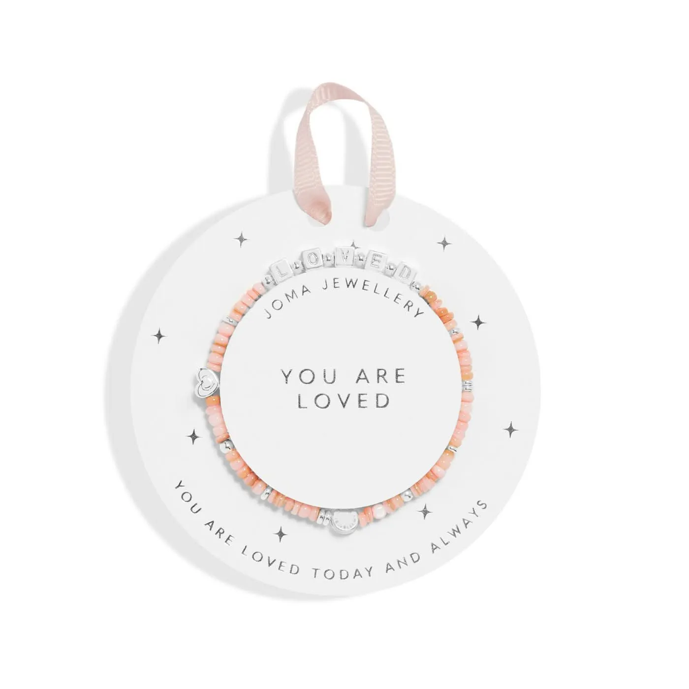 Kids Happy Little Moments You Are Loved Silver Plated Bracelet C738