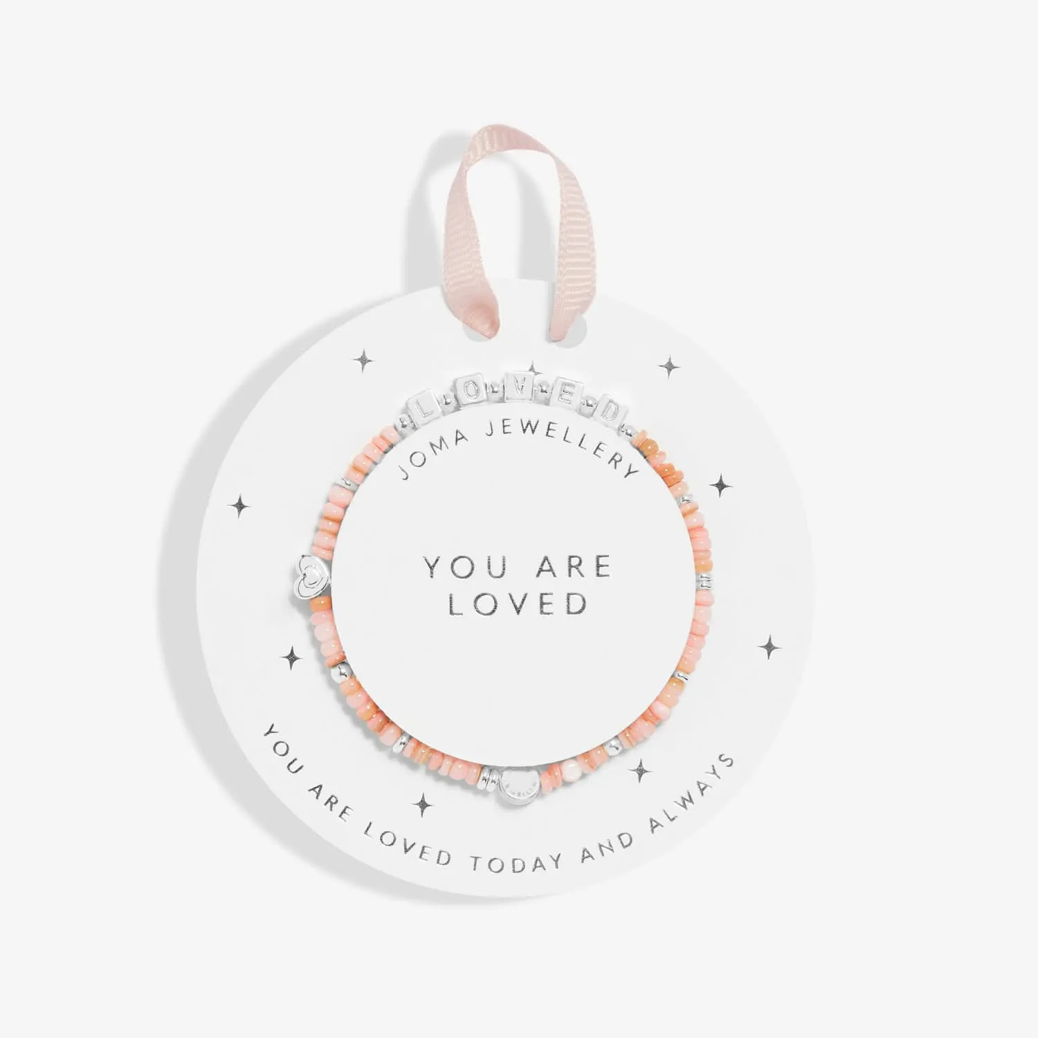 Kids Happy Little Moments You Are Loved Silver Plated Bracelet C738