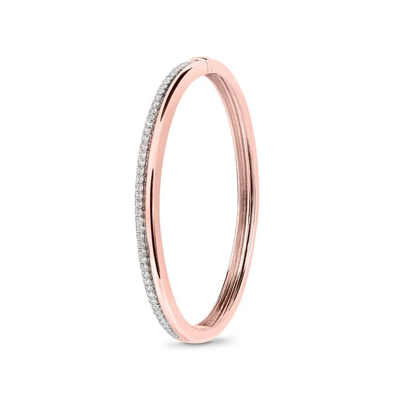 Ksenia Mirella Prima 18ct Rose Gold 0.76ct Diamond Bangle