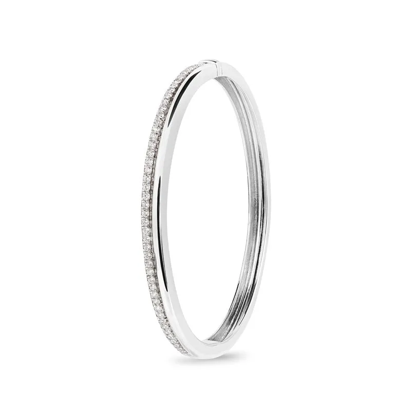 Ksenia Mirella Prima 18ct White Gold 0.76ct Diamond Bangle