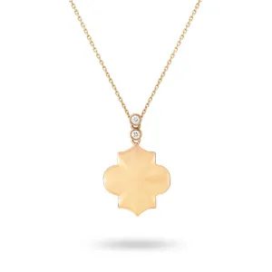 Ksenia Mirella Regal 18ct Yellow Gold 0.14ct Diamond Necklace
